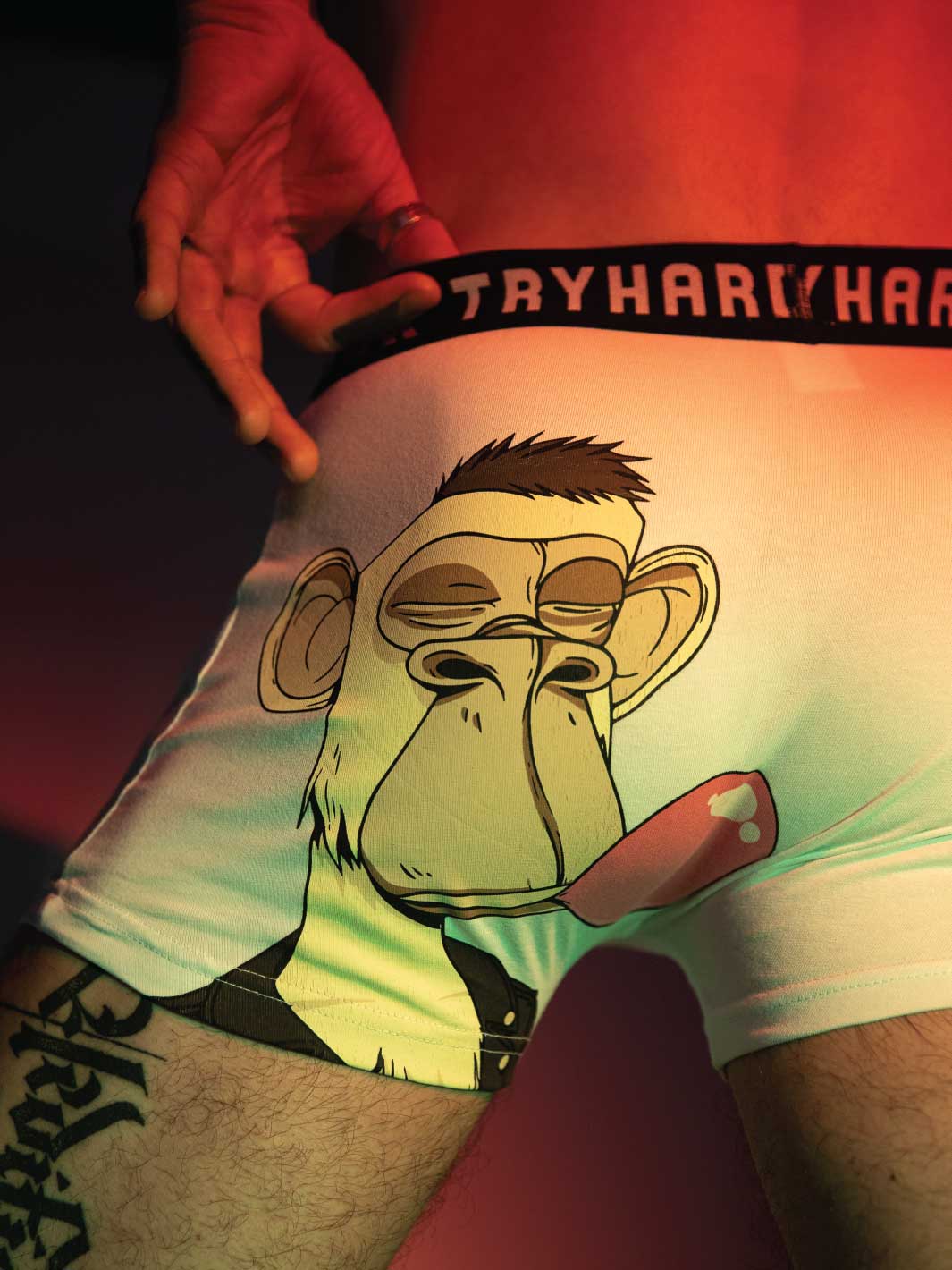 BORED APES #4394 X TRYHARDER | BUBBLE BOXER