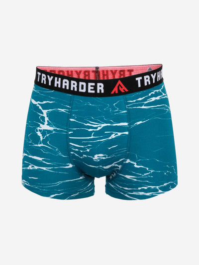 TRYHARDER - Boxer - Marble Blue 1 pack