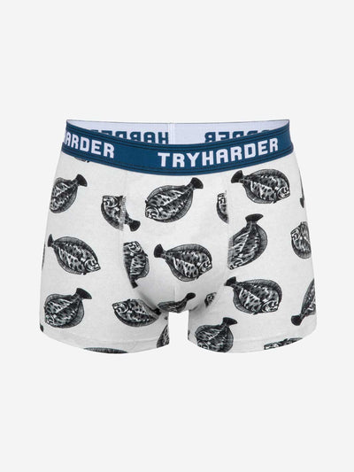 TRYHARDER - Boxer - Fish Grey 1 pack