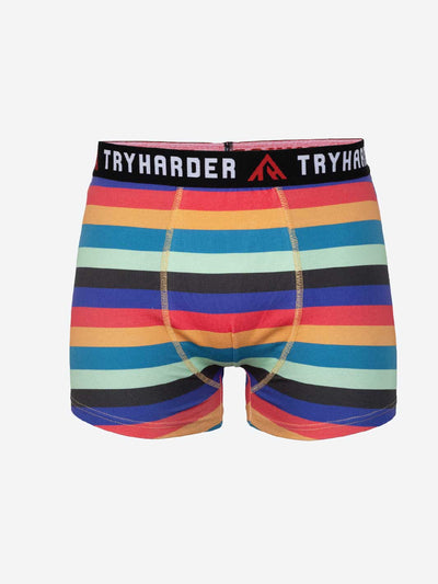 TRYHARDER - Boxer - Orange stripes 1 pack