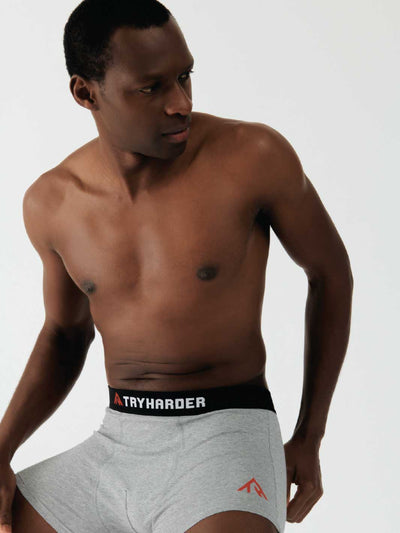 TRYHARDER - Boxer - Grau 1 Pack