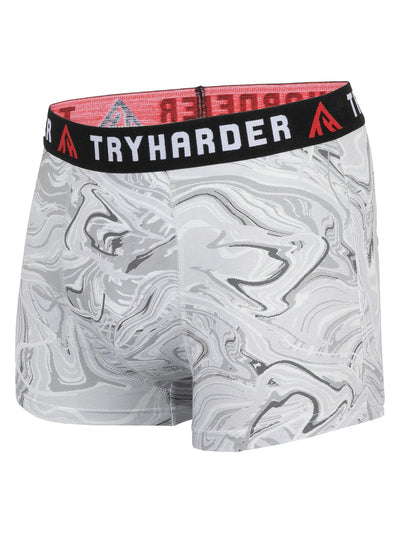 TRYHARDER - Boxer - Marmor Grau 1 Pack