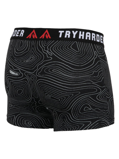 TRYHARDER - Boxer - Labyrinth Black 1 pack