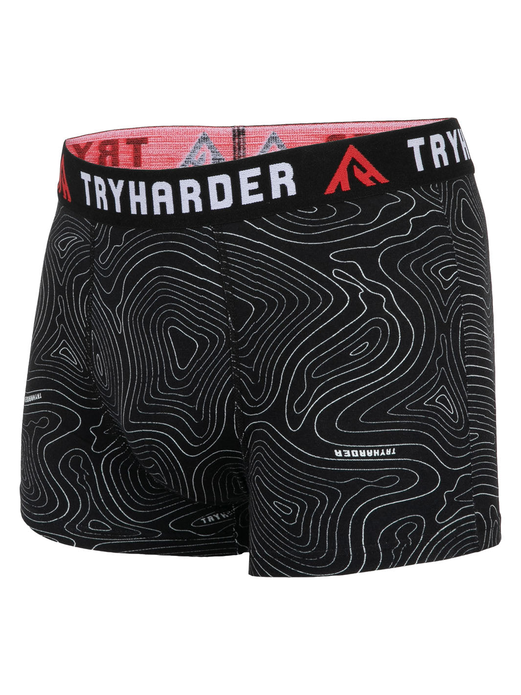 TRYHARDER - Boxer - Labyrinth Schwarz 1 Pack