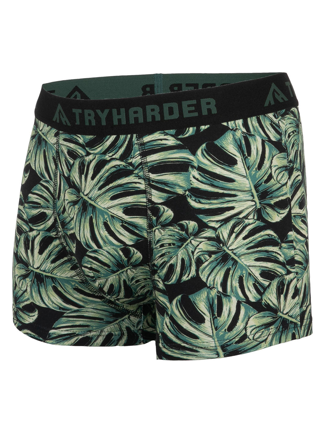 TRYHARDER - Boxer - Grüne Blätter 1 Packung