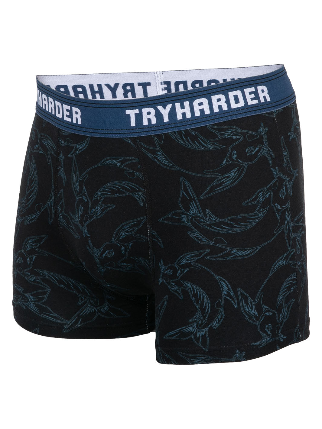 TRYHARDER - Boxer - Fisch Navy 1 Pack