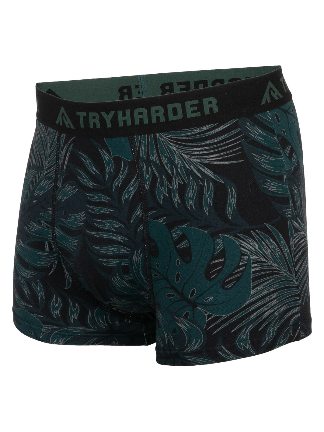 TRYHARDER - Boxer - Dunkelgrünes Laub 1 Pack